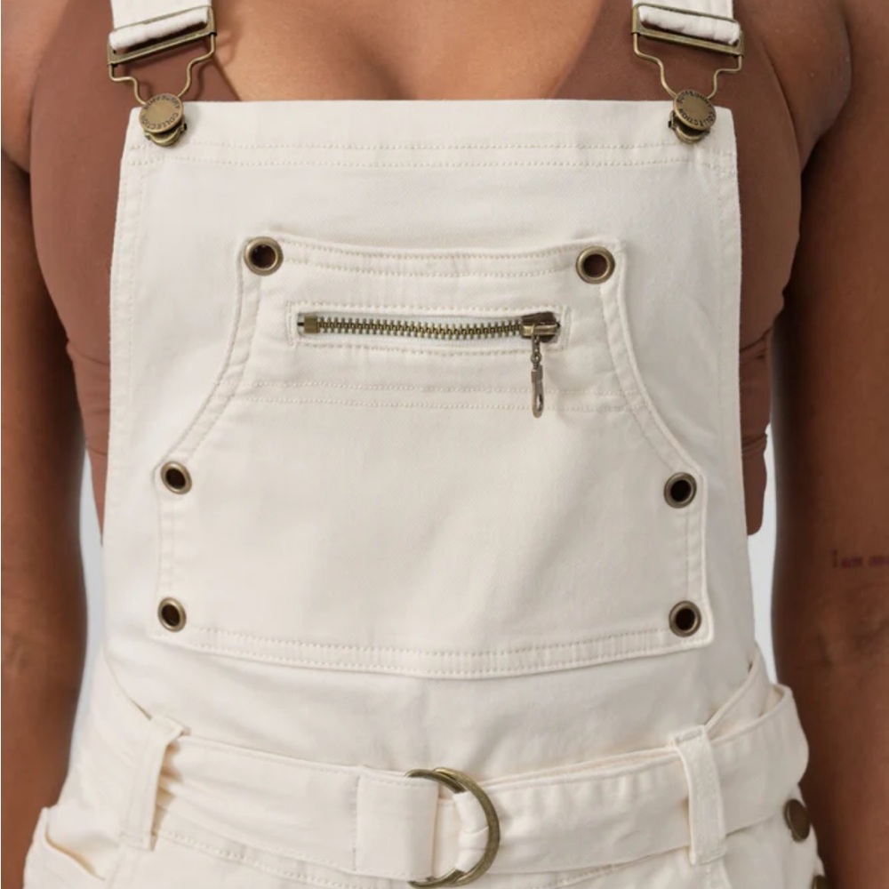 NWOT Buffbunny Over it Alls - Ivory - XS Short - Picture 5 of 12